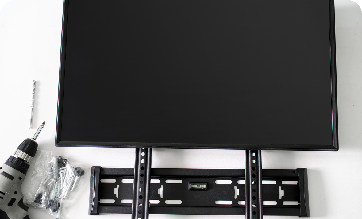 Mounting of a TV on wall